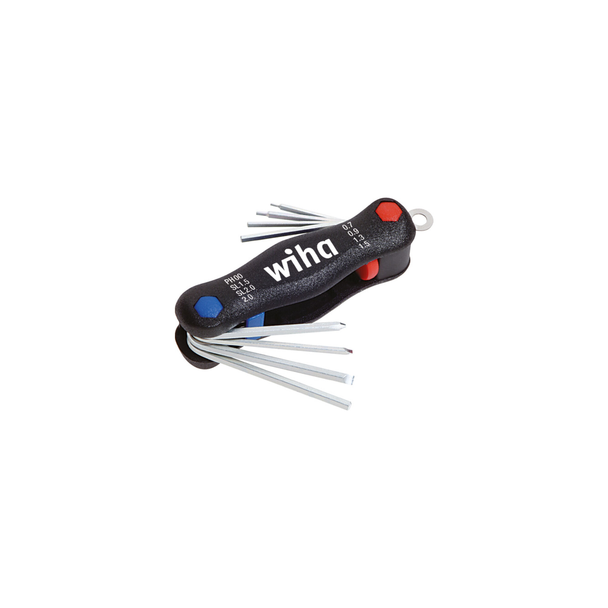 Wiha Multitool Mini PocketStar Schlitz, Phillips, Innensechskant 8-tlg. in Blister