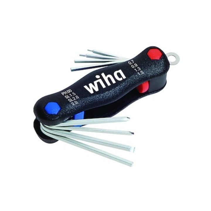 Wiha Multitool Mini PocketStar® Schlitz, Phillips, Innensechskant 8-tlg. in Blister