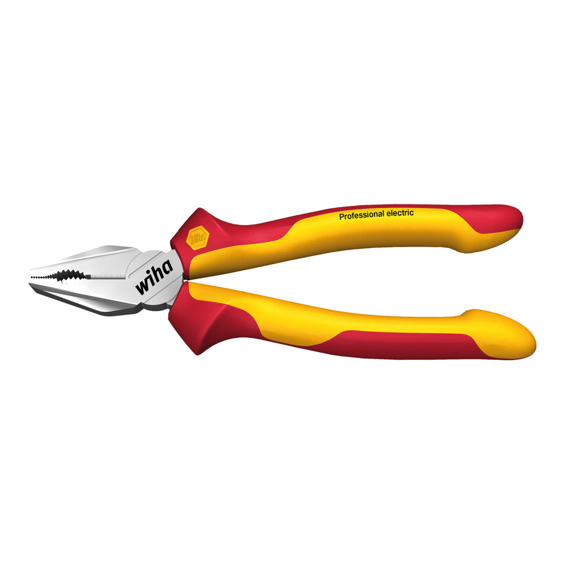Wiha Pince universelle Professional electric avec DynamicJoint® et OptiGrip avec taillant extra long sous blister (27328) 160 mm
