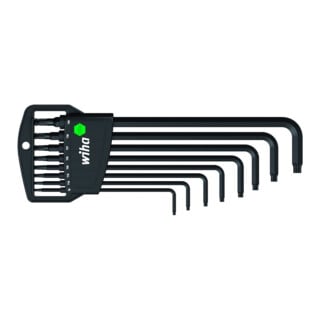Wiha pinsleutelset in Classic houder TX kogelkop 8 dlg. zwart oxide afwerking