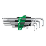 Wiha pinsleutelset in ProStar houder TX 13 dlg. titaanzilver in blisterverpakking