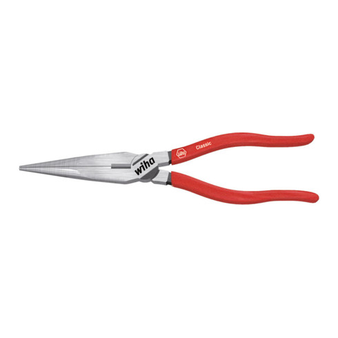 Wiha platte rondbektang Classic met snijkant recht patroon in blister 160 mm