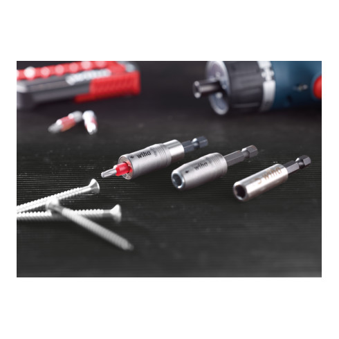 Wiha Porte-embout magnétique MagicFlip Force avec aimant annulaire, 1/4" (36800) 62 mm