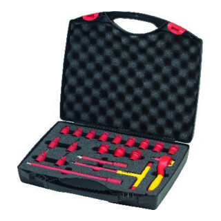 Wiha ratelsleutelset geïsoleerd 3/8" 20 dlg. in foedraal