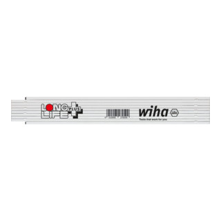 Wiha Righello pieghevole Longlife® Plus 2 m metrico, 10 maglie bianco