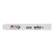 Wiha Righello pieghevole Longlife® Plus 2 m metrico, 10 maglie Con estremità in metallo. giallo