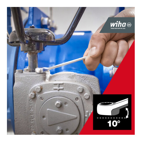 Wiha Ring-Gabelschlüssel Set 13-tlg. inkl. Halter 6/7/8/9/10/11/12/13/14/17/19/22 (45321)