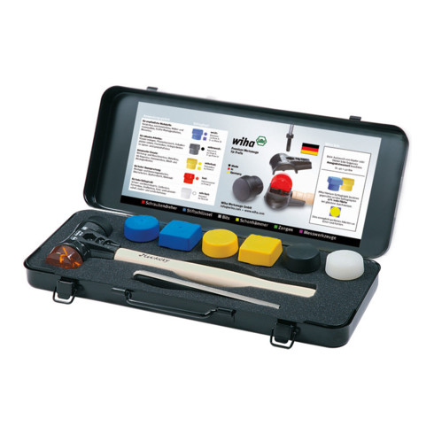 Wiha Safety-Schonhammer-Set mit gemischten Schlagköpfen 8-tlg. in Box