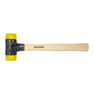 Wiha Schonhammer Safety mittelhart/mittelhart mit Hickory-Holzstiel, Rund-Schlagkopf 30 mm