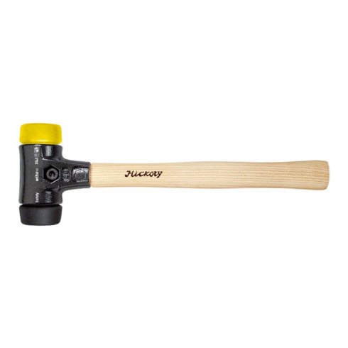 Wiha Schonhammer Safety mittelweich/mittelhart mit Hickory-Holzstiel, Rund-Schlagkopf