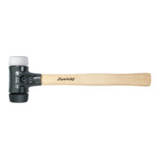 Wiha Schonhammer Safety mittelweich/sehr hart mit Hickory-Holzstiel, Rund-Schlagkopf
