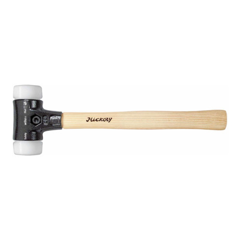 Wiha Schonhammer Safety sehr hart/sehr hart mit Hickory-Holzstiel, Rund-Schlagkopf 80 mm