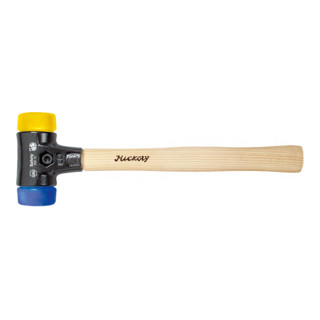 Wiha Schonhammer Safety weich/mittelhart mit Hickory-Holzstiel, Rund-Schlagkopf
