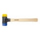 Wiha Schonhammer Safety weich/mittelhart mit Hickory-Holzstiel, Rund-Schlagkopf-1