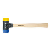 Wiha Schonhammer Safety weich/mittelhart mit Hickory-Holzstiel, Rund-Schlagkopf