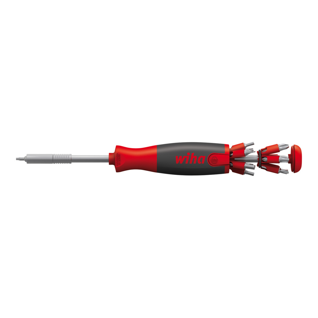 Wiha Schraubendreher mit Bit Magazin LiftUp 26one® gemischt mit 13 Doppelbits, 1/4" in Blister