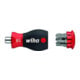 Wiha Schraubendreher mit Bit Magazin magnetisch Schlitz, Phillips mit 6 Bits, Stubby, 1/4"