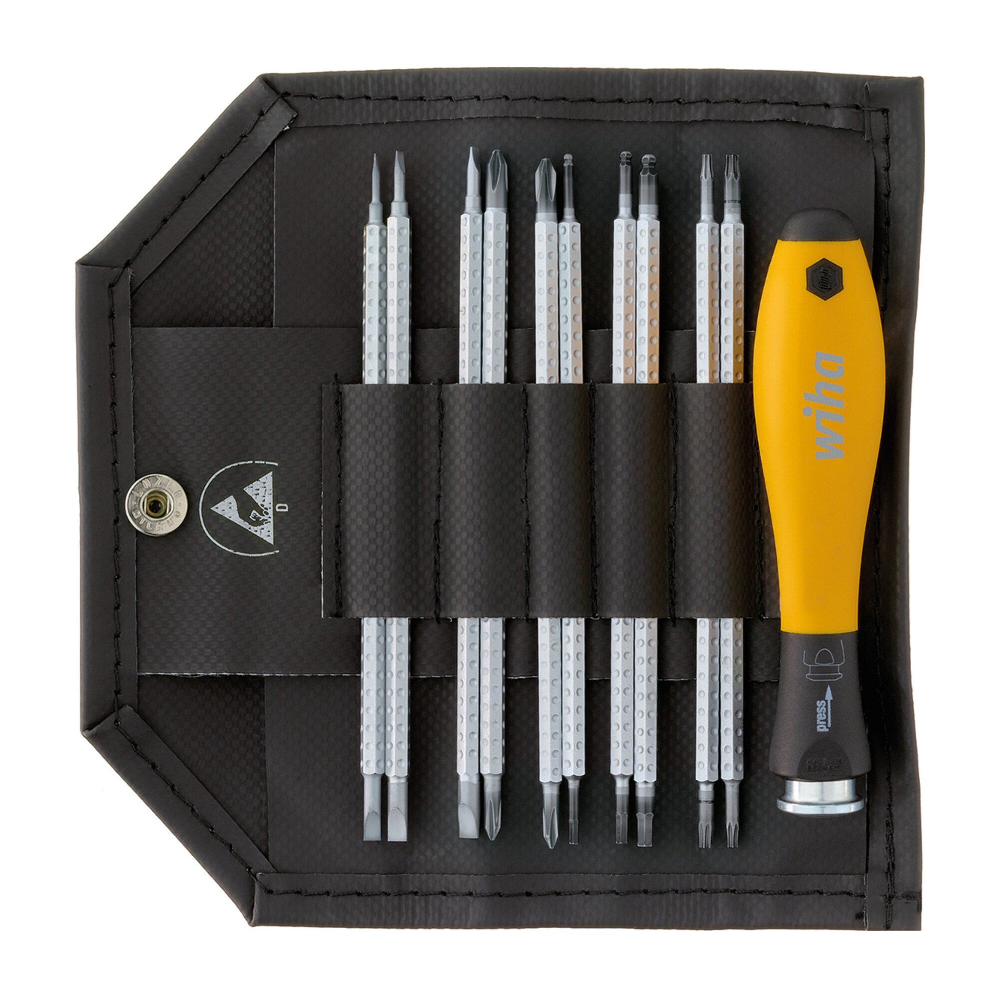 Wiha Schraubendreher mit Wechselklingen Set SYSTEM 4 ESD gemischt 11-tlg.