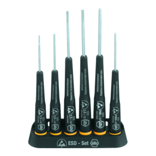 Wiha Schraubendreher Set Precision ESD Schlitz, Phillips 6-tlg.