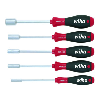 Wiha Schraubendreher Set SoftFinish® Sechskant-Steckschlüssel 5-tlg.