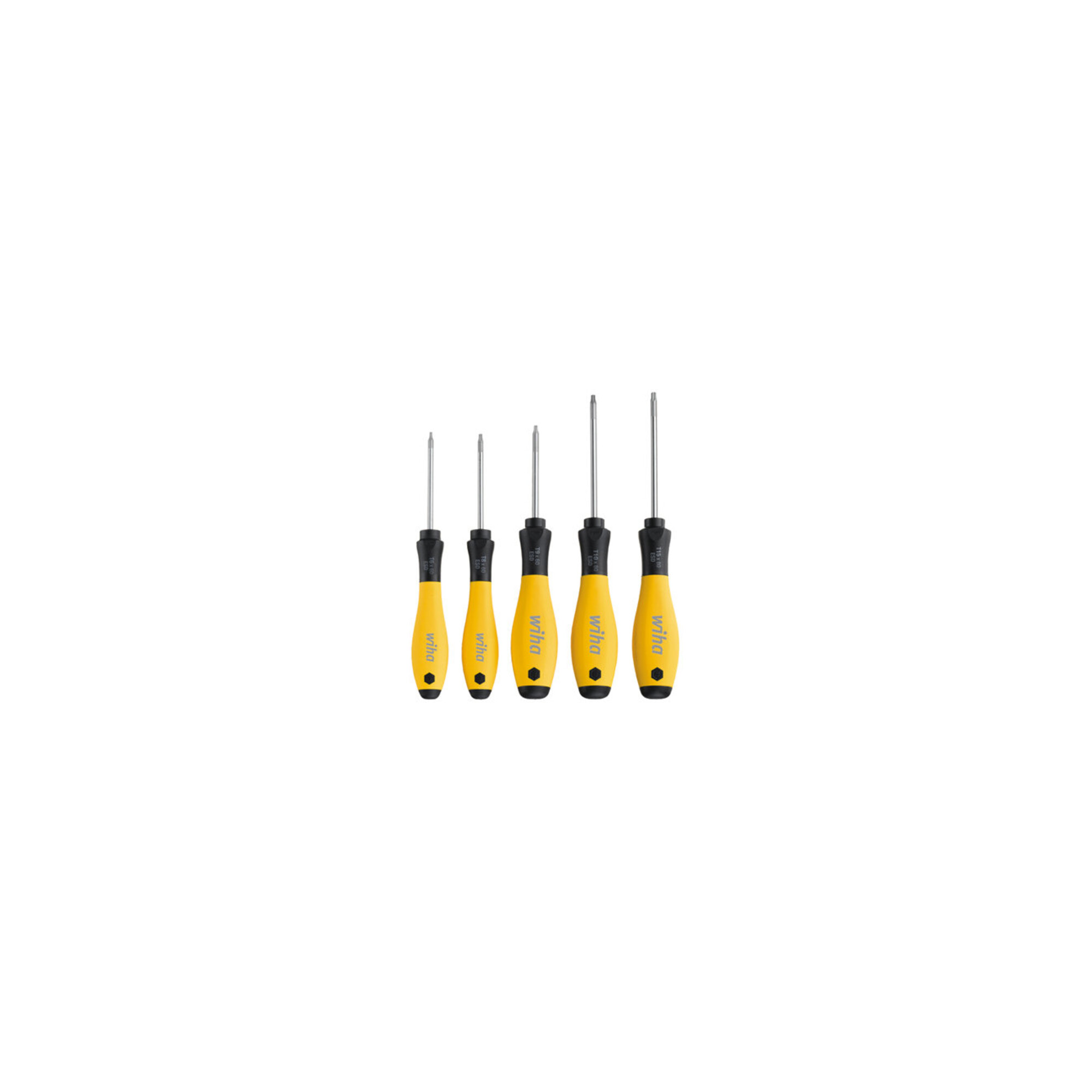 Wiha Schraubendreher Set SoftFinish ESD TX 5-tlg.