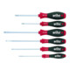 Wiha Schraubendreher Set SoftFinish® Schlitz, Pozidriv 6-tlg.