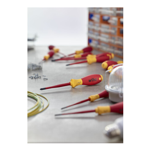 Wiha Schraubendreher SoftFinish® electric slimFix PlusMinus/Pozidriv (39578)