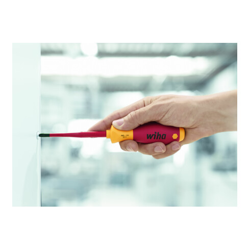 Wiha Schraubendreher SoftFinish® electric slimFix Schlitz (39559)