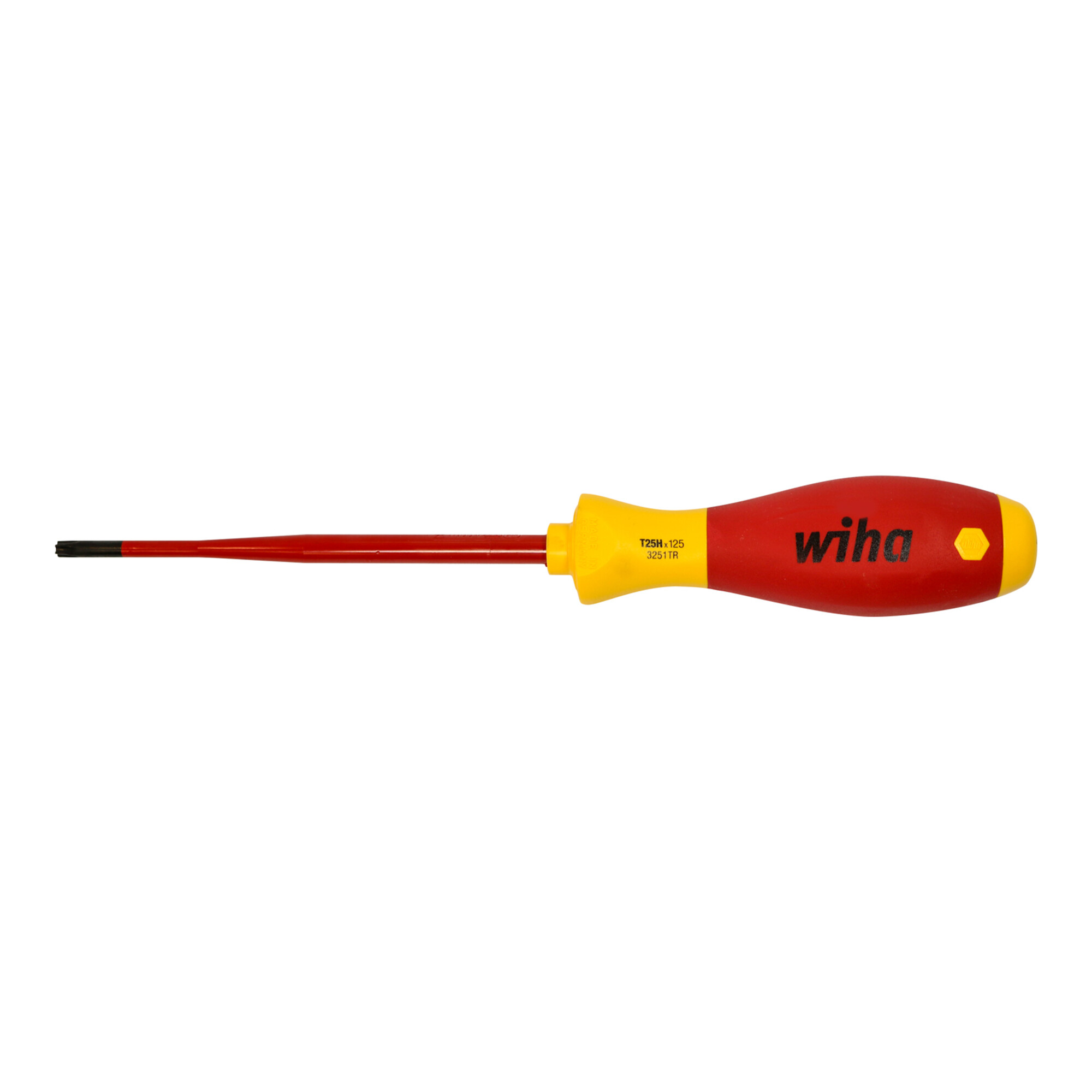 Wiha Schraubendreher SoftFinish electric slimFix TX Tamper Resistant (mit Bohrung) T30H x 125 mm