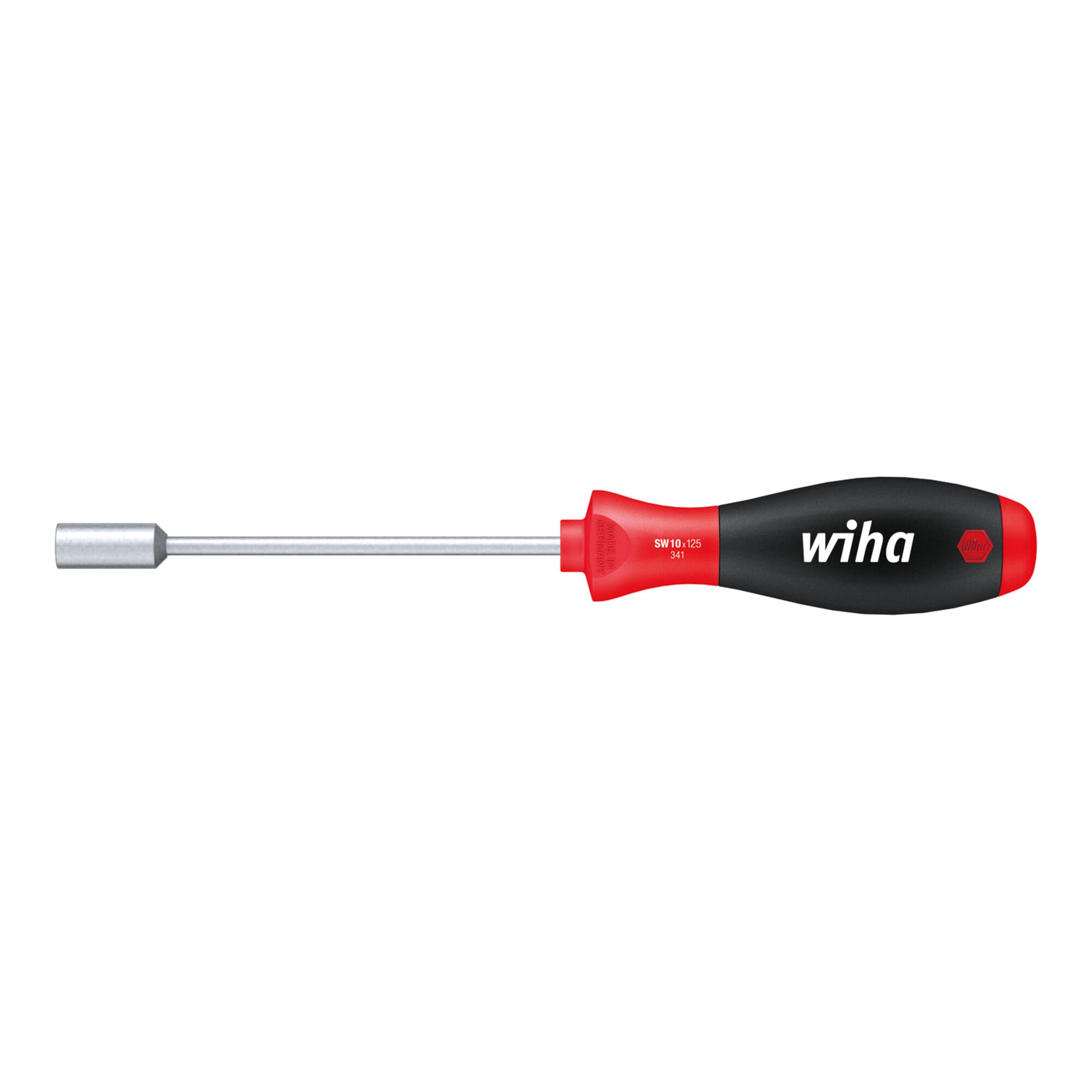 Wiha Schraubendreher SoftFinish Sechskant-Steckschlüssel mit Rundklinge 17 mm x 125 mm