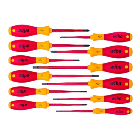 Wiha Schraubendrehersatz SoftFinish 3201SF K12 S.12tlg