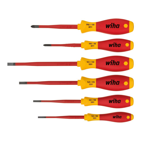 Wiha Schraubendrehersatz SoftFinish electric 3201SF K6 SATZ 6tlg