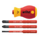 Wiha schroevendraaier met bithouder set SoftFinish® electric slimVario® Stubby 4 dlg.