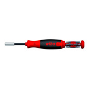 Wiha schroevendraaier met bitmagazijn LiftUp 25 magnetisch gemengd met 12 bits sleuf 5,5 PH2 PZ1 PZ2 PZ3 T15 T20 T25 T30 Binnenzeskant 3 4 5, 1/4"