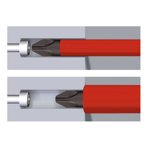 Wiha schroevendraaier met bitmagazijn LiftUp elektrische TORX® met 6 slimBits in blisterverpakking