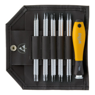 Wiha schroevendraaier met verwisselbare bladen set SYSTEM 4 ESD gemengd 11 dlg.