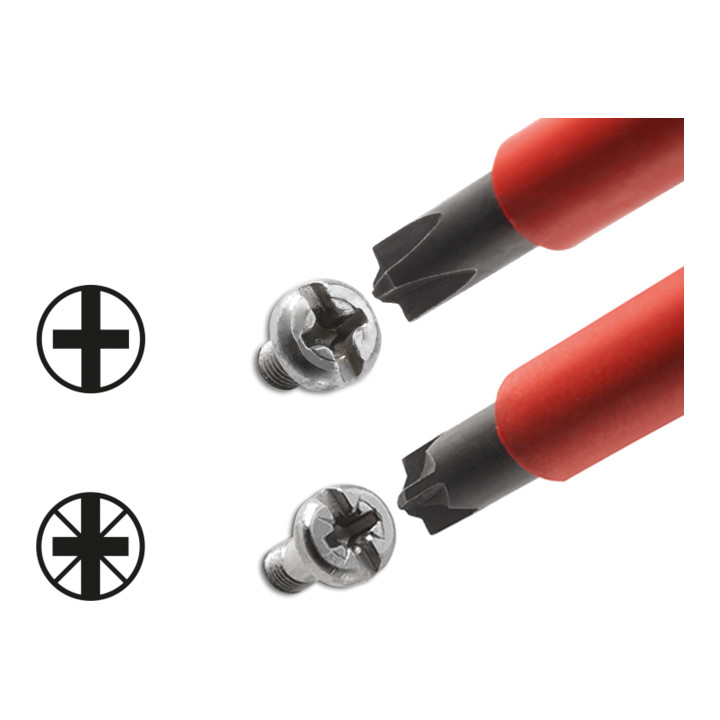 Wiha Schroevendraaier SoftFinish® electric PlusMinus/Phillips SL/PH1 x 80 mm