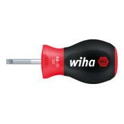 Wiha Schroevendraaier SoftFinish® Slot met kort rond blad, Stubby 8,0 mm x 25 mm