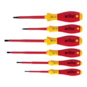 Wiha schroevendraaierset SoftFinish® elektrisch sleuf, Pozidriv 6 dlg.