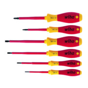 Wiha schroevendraaierset SoftFinish® elektrisch sleuf, Pozidriv 6 dlg.