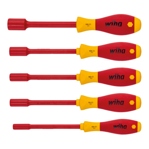 Wiha schroevendraaierset SoftFinish® elektrische binnenzeskant 5 dlg.