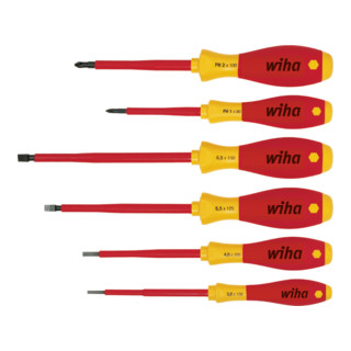 Wiha schroevendraaierset SoftFinish® elektrische sleuf, Phillips 6 st.