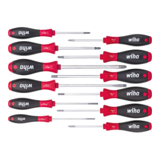 Wiha schroevendraaierset SoftFinish® gemengd 12 dlg.