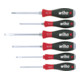 Wiha schroevendraaierset SoftFinish® sleuf, Phillips 6 dlg. met doorlopende zeskantige kling en massief stalen kap-1