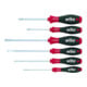 Wiha schroevendraaierset SoftFinish® sleuf, Pozidriv 6 dlg.