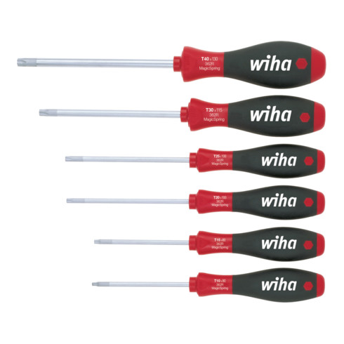 Wiha schroevendraaierset SoftFinish® TX MagicSpring® 6 dlg.