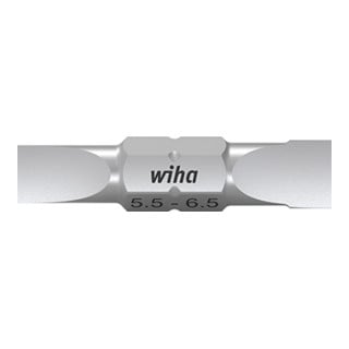 Wiha Set de 10 embouts doubles fente 5,5 et 6,5 mm, embout 30 mm, boîte