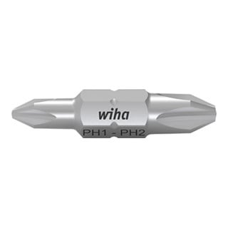 Wiha Set de Embouts Double Phillips 10 pcs en boîte PH1, PH2 Embout 30 mm