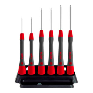 Wiha Set de tournevis de précision PicoFinish® tête sphérique hexagonale 6 pcs avec support