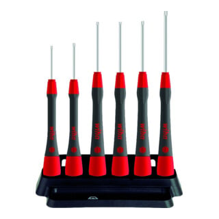 Wiha Set de tournevis de précision PicoFinish® TX 6 pcs avec support T4-T9